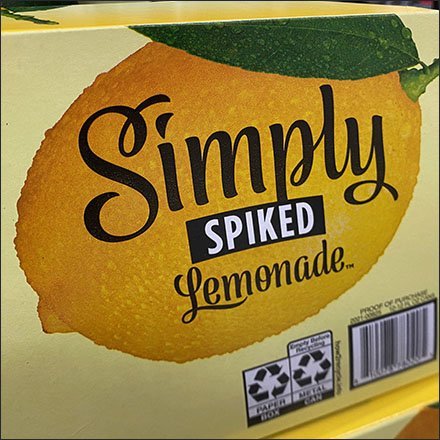 Simply Spiked Lemonade Stack Display