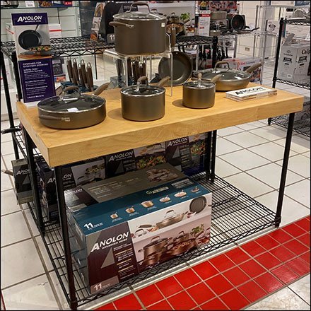 Anolon Cookware Butcher-Block Table