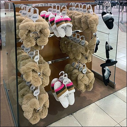 Bar-Mount Jenni Intimates Slipper Display
