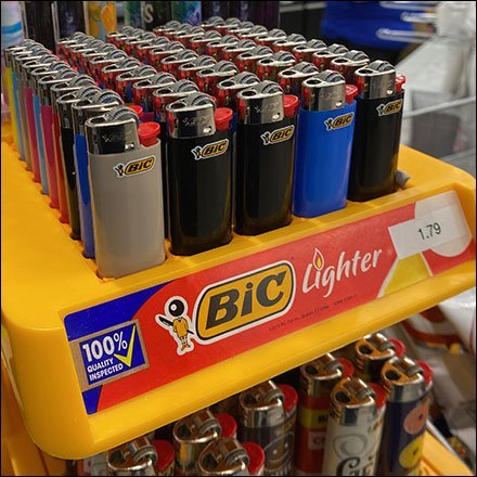 Multi-Tier Bic Lighter Countertop Display