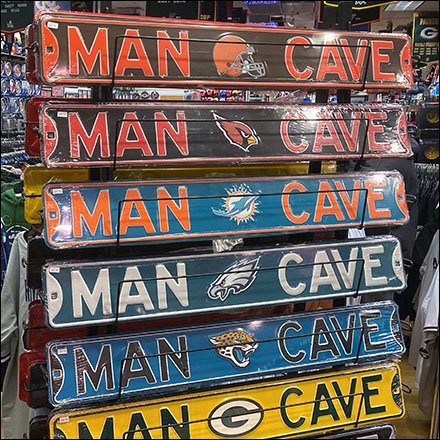 Man Cave Street Sign Rack