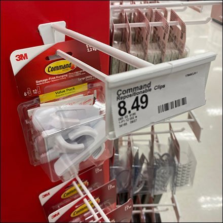 Molded Command Strip Scan Hook