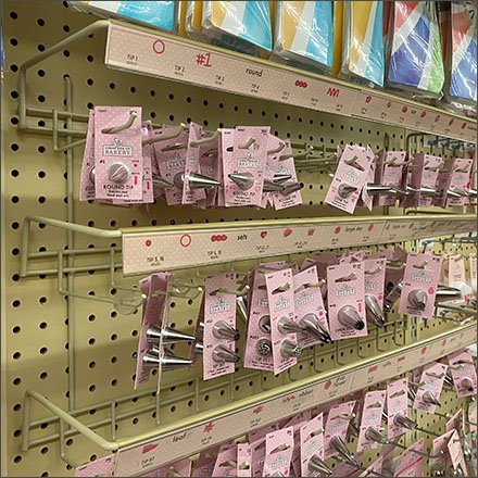 Cake Decorating Tips Wall Rack