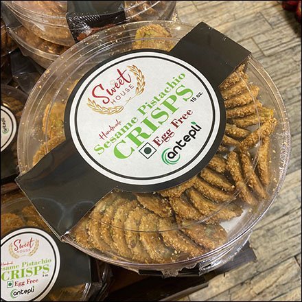 Table-Top Sesame Pistachio Crisps Display