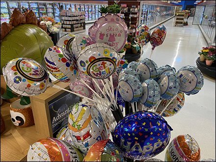 Supermarket Balloon Tree Floorstand Display