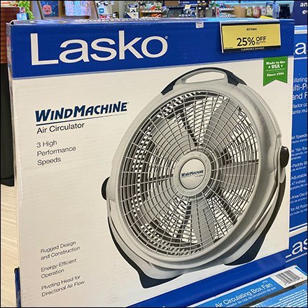 Lasko Wind Machine Fan Display