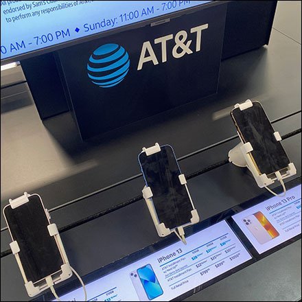 AT&T Smartphone Trestle Table Display