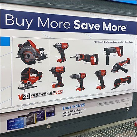 Aisle-End Buy More Craftsman Display