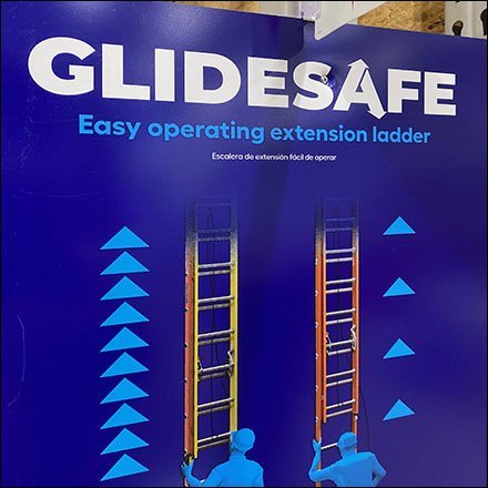 Glidesafe Extension Ladder Inline Display 
