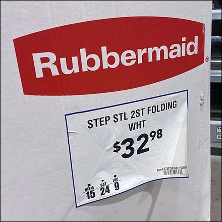Rubbermaid Step-Stool In-Aisle Merchandising