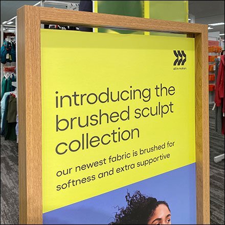All-In-Motion Wood Frame Floor Sign