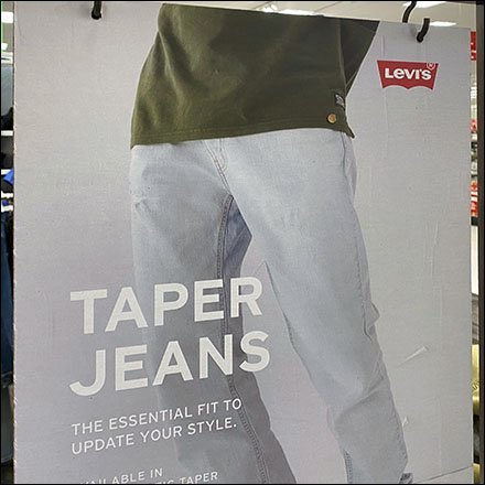 Levi's Tapered Jeans ID Sign