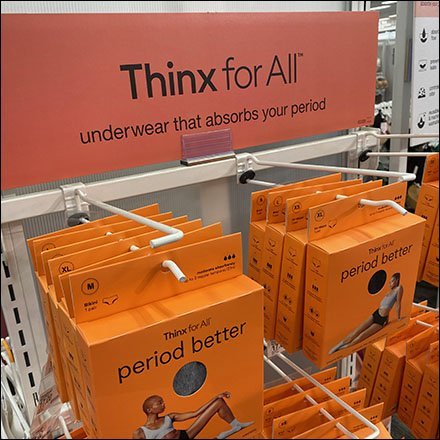 Thinx Period Absorption Underwear Rack