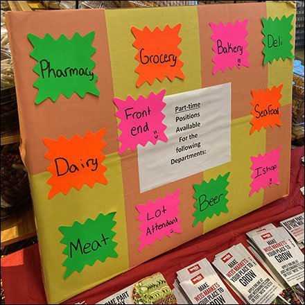 Colorful Job Pinup Board Display