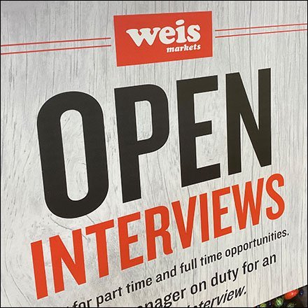 Open Hiring Interview Invitation Sign