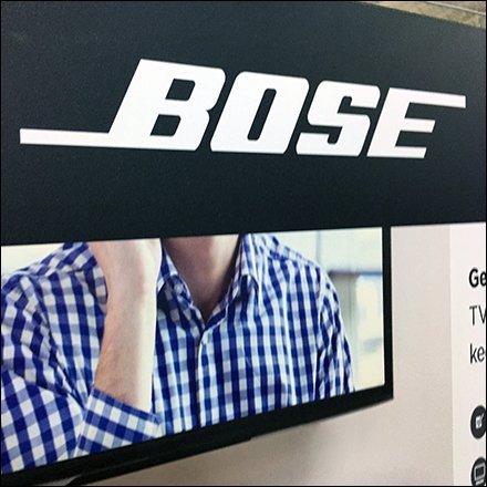 Bose Speaker-Bar Pallet-Rack Display