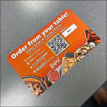 Smartphone Table Order QR-Code