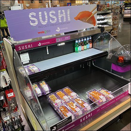 Fresh Sushi Display Refill Pending