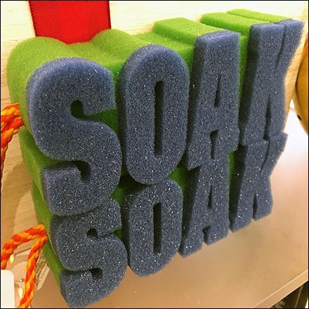 Two-Tone Dimensional Soak Sponge