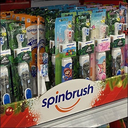 Spinbrush Toothbrush Lineup Endcap