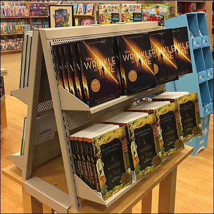 Double-Sided Metal Book Rack