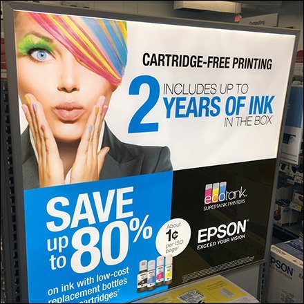 Two-Years Epson Printer Ink Endcap