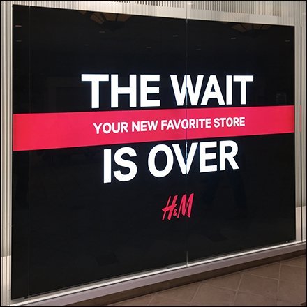 H&M Favorite Store Wait Over Sign