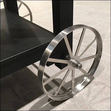 Mobile Oversize Hangrail Cart Display