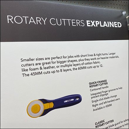 Fiskars Rotary Cutters Explained Poster
