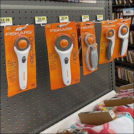 Fiskars Rotary Cutter Pegboard Display