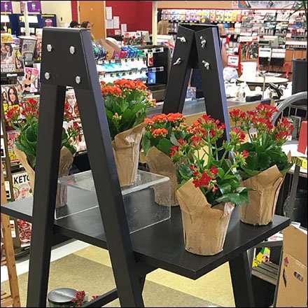 Weis Ladder Floral Merchandising Display