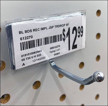 Back-Labeled High-Density Scan Hook