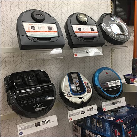 Robot Vacuums Compared Display