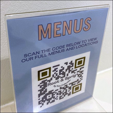 Root & Sprigs Menu and Locations QRCode