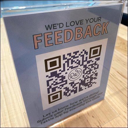 Root & Sprigs Dining Table Feedback QRCode