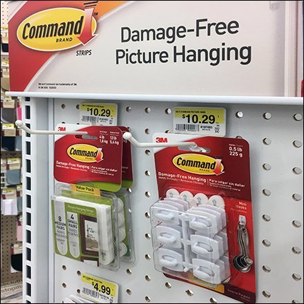 Back-Labeled Command Strip Scan Hook