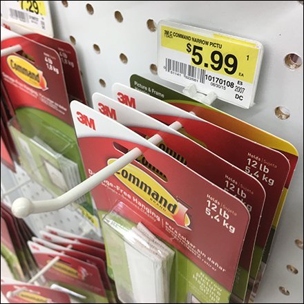 Back-Labeled Command Strip Scan Hook