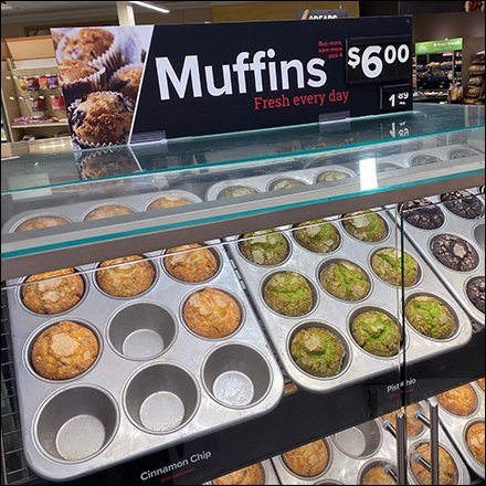 Muffin Pan Array Display Island