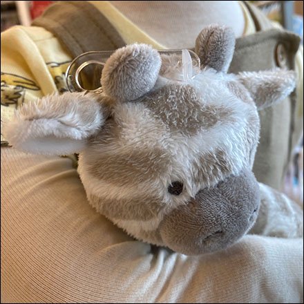 Plush Short-Neck Giraffe Prop is Huggable