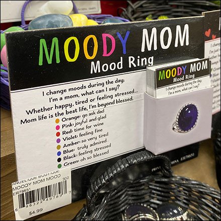 Moody Mood Ring Countertop Display