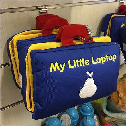 Baby's Laptop J-Hook Slatwall Display