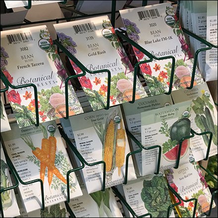 Botanical Seed Rack Display