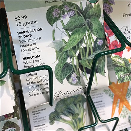 Botanical Seed Rack Display