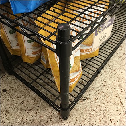 Round-Frame Open-Wire Dunnage Rack Sells Specialty Chips