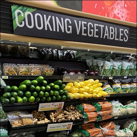 Choice Cooking Vegetables Expanded Selection Display