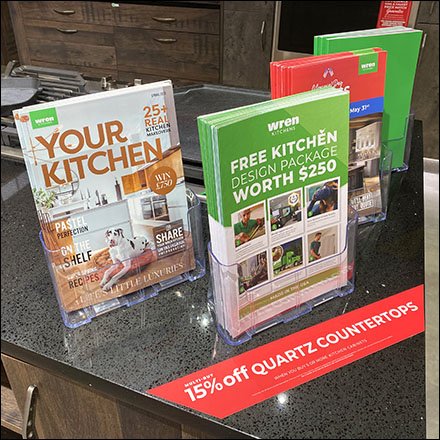 Kitchen Countertop Literature Library Takeaway Offer Excels