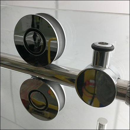 Bathroom Barn Door Rails Are Full-Size Function Demonstrator