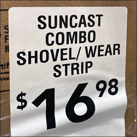 Informal In-Aisle Shovel Display Is Corraled By Corrugated