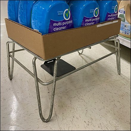 Multi-Purpose Cleaner Dunnage Rack Display Multiplies Sale