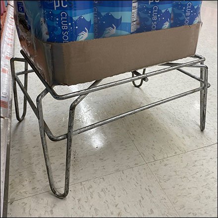 PiCs Club Soda Dunnage Rack Display Wants To Party